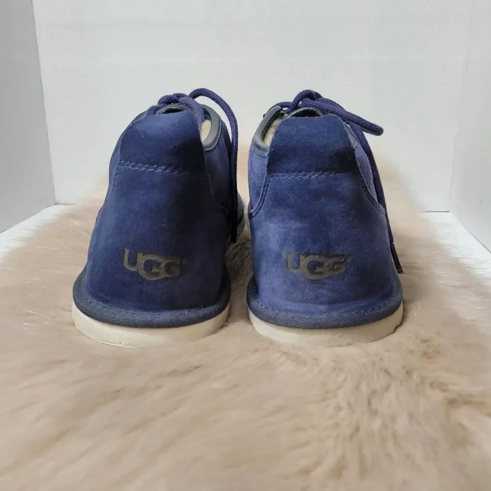 Ugg Australia Maksim Blue Navy Men's Lace Up Chukka Boots Shoes Size 10